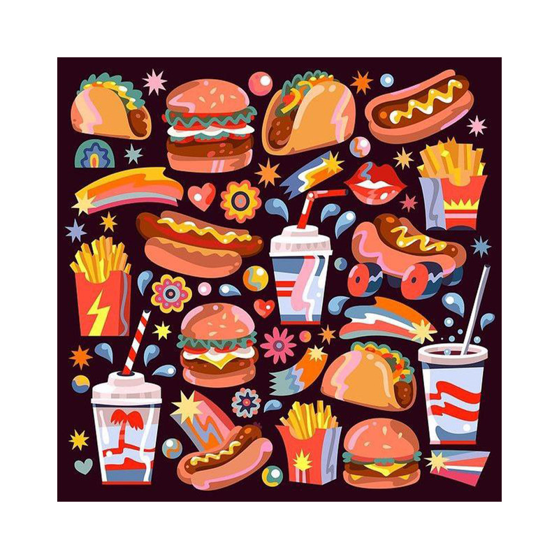 مگنت گلاک طرح فست فود کد MF38