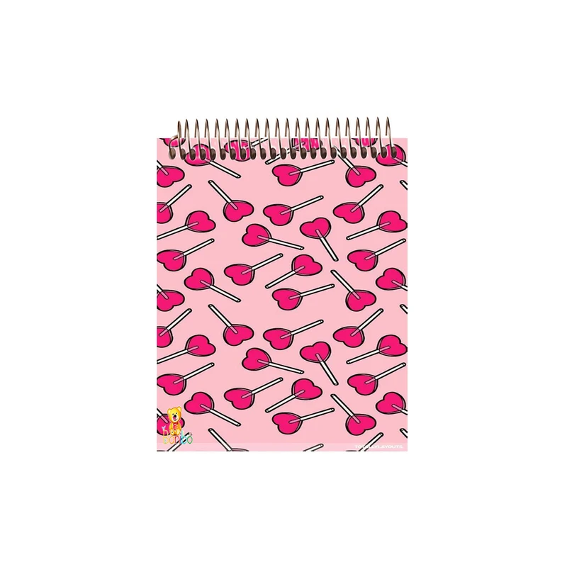 دفتر نقاشی 50 برگ بانیبو مدل  اب نبات قلبی کد 358