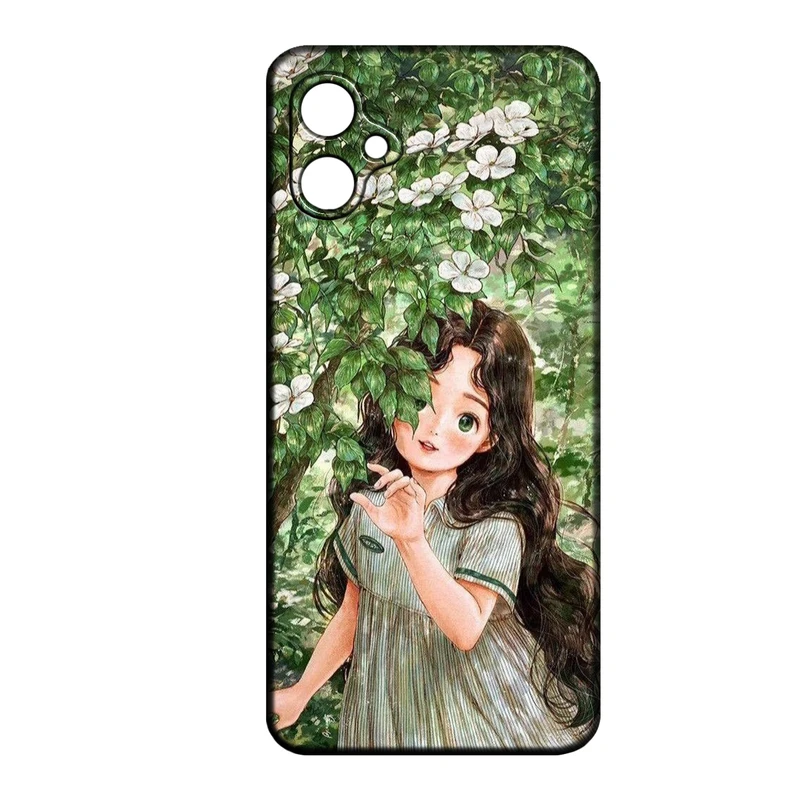 کاور طرح دخترانه کد 297  مناسب برای گوشی موبایل سامسونگ Galaxy A04