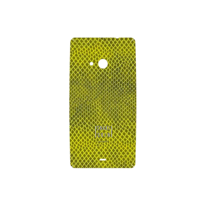 برچسب پوششی ماهوت مدل Yellow Snake Skin مناسب برای گوشی موبایل مایکروسافت Lumia 535