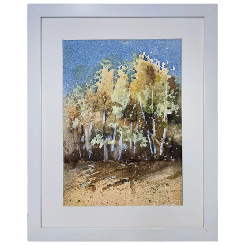 تابلو نقاشی آبرنگ به سبک امپرسیونیسم طرح پاییز کد 204 