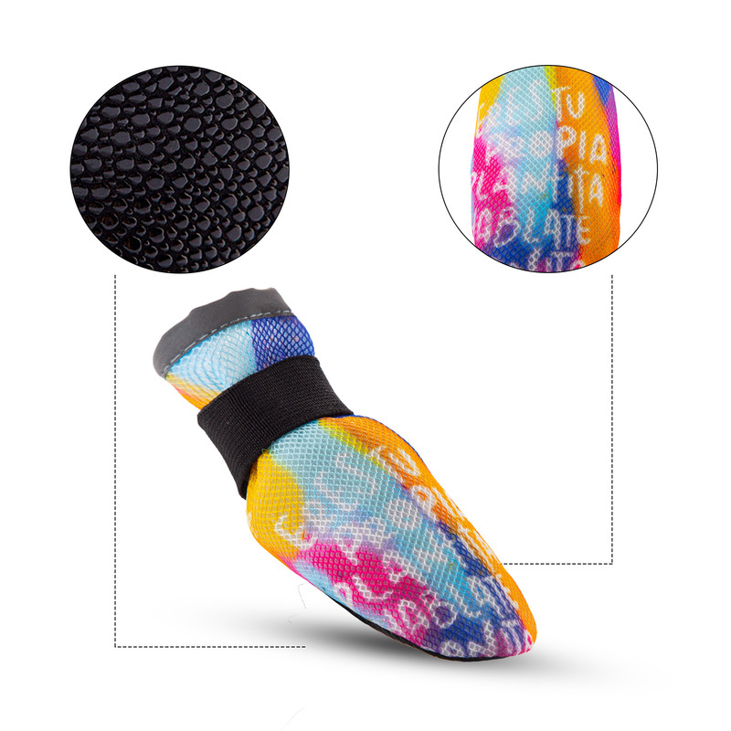 پاپوش سگ تادو طرح تنفسی  کد PT105  سایز 2 بسته 4 عددی