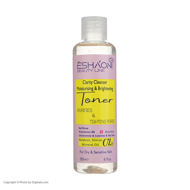 تونر پاک کننده صورت اشااونی مدل Aloe Vera حجم 200 میلی لیتر