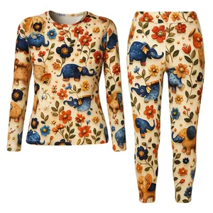 ست تی‌شرت آستین بلند و شلوار راحتی زنانه مدل آوید کد 137