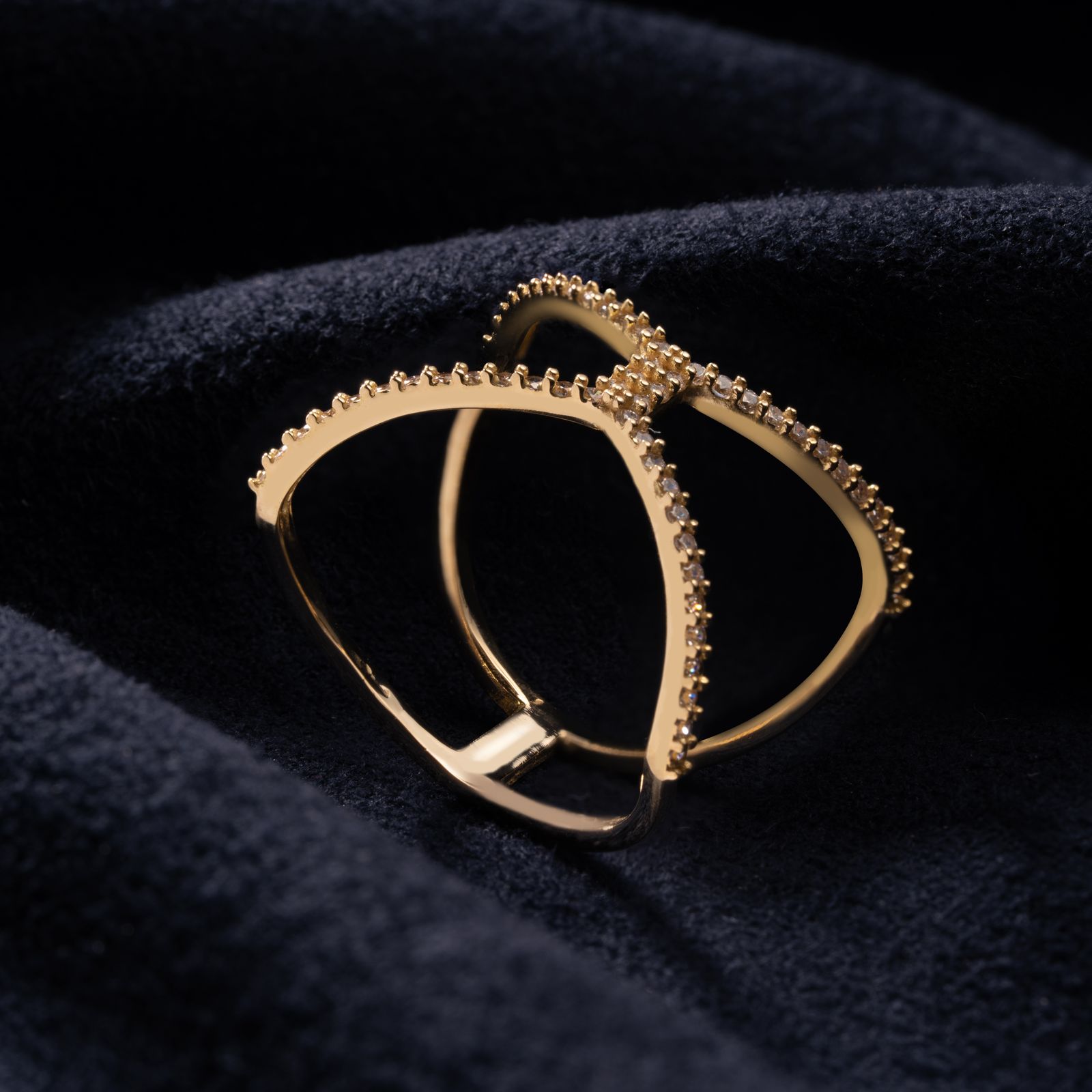انگشتر طلا 18 عیار زنانه جواهری سون مدل 3250 -  - 3