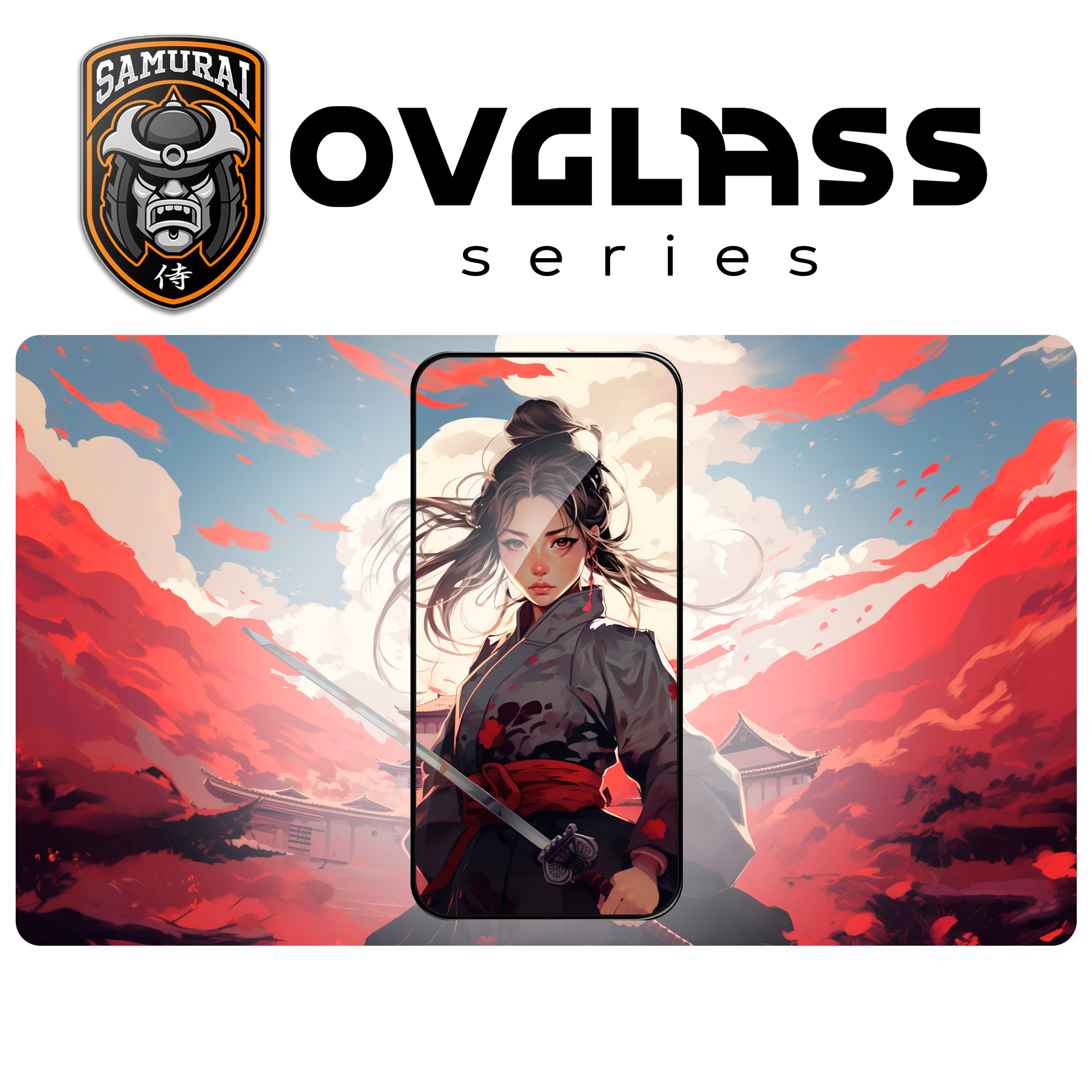 محافظ صفحه نمایش سامورایی مدل ovglass مناسب برای گوشی موبایل شیائومی Poco X6 / Poco X6 Pro