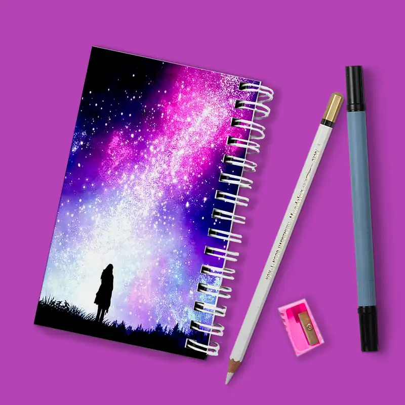 دفترچه یادداشت مدل to do list طرح کهکشانی کد 1641887