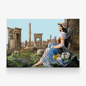 نخ و نقشه تابلوفرش مدل 2914