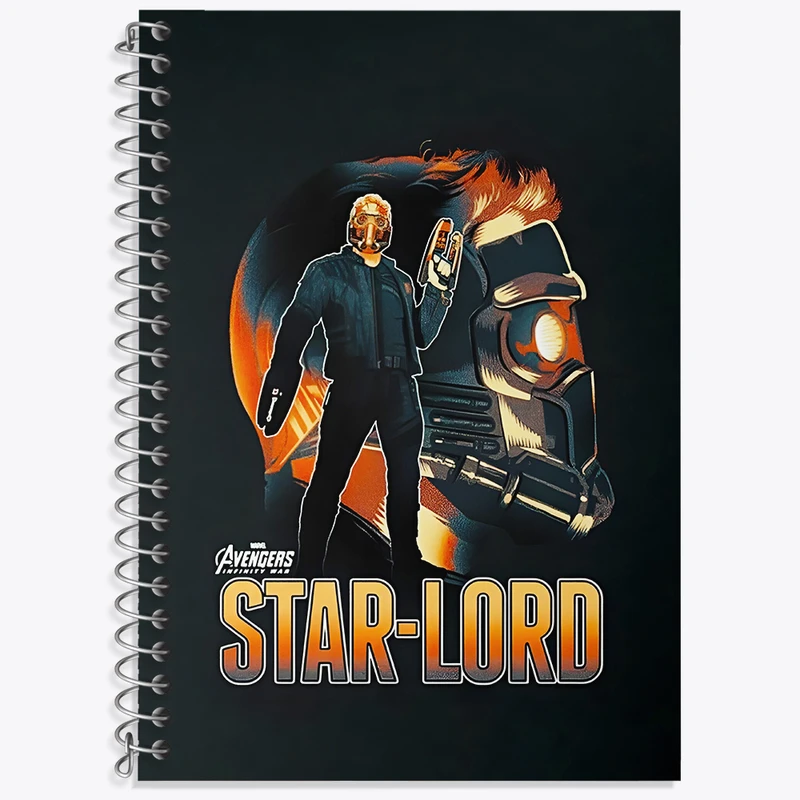 دفتر لغت 50 برگ خندالو طرح استار لرد مارول (Marvel) کد N5716