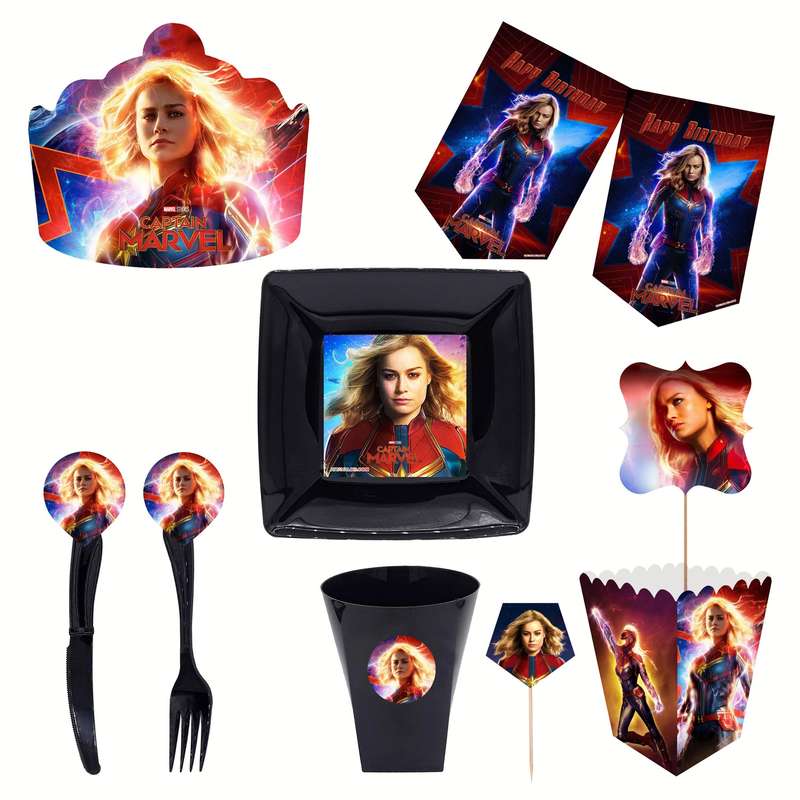 مجموعه 72 عددی تم تولد طرح کاپیتان مارول