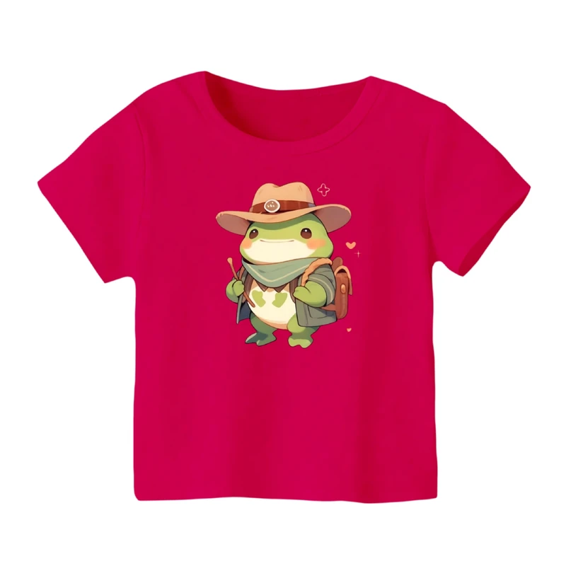 تی شرت آستین کوتاه بچگانه مدل قورباغه کد 6