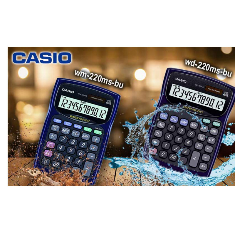 ماشین حساب کاسیو مدل 220_BU