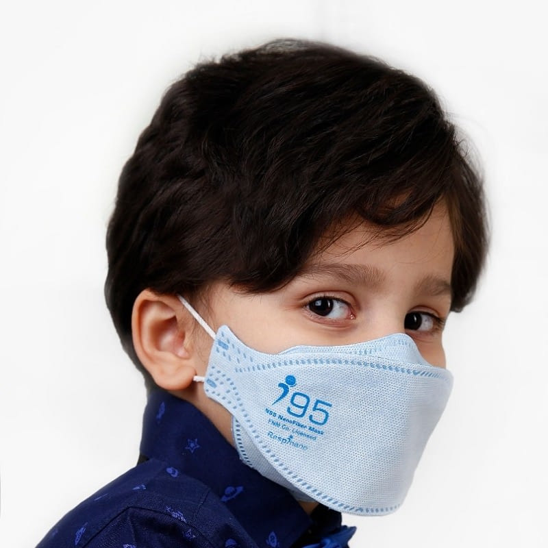 ماسک تنفسی ریما مدل سه بعدی نوجوان N99 نانو کد dark_MF99 بسته 25 عددی