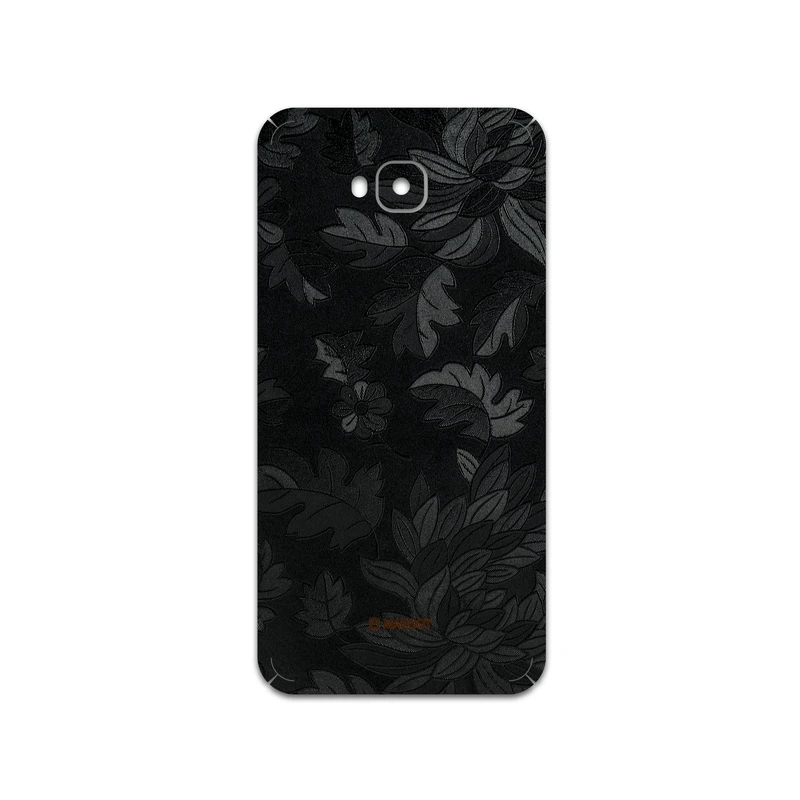 برچسب پوششی ماهوت مدل Black-Wildflower مناسب برای گوشی موبایل ایسوس Zenfone 4 Selfie