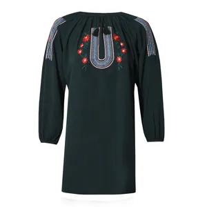 تونیک زنانه مدل یقه کشی مروارید