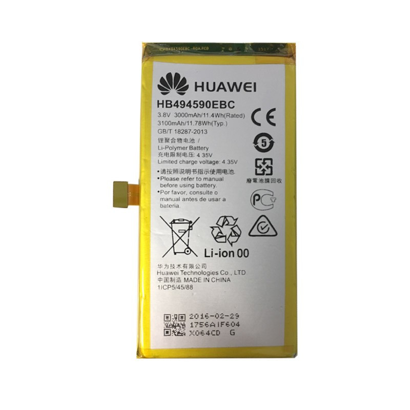 باتری موبایل مدل HB494590ebc با ظرفیت 3000میلی آمپر ساعت مناسب برای گوشی موبایل هوآوی honor7