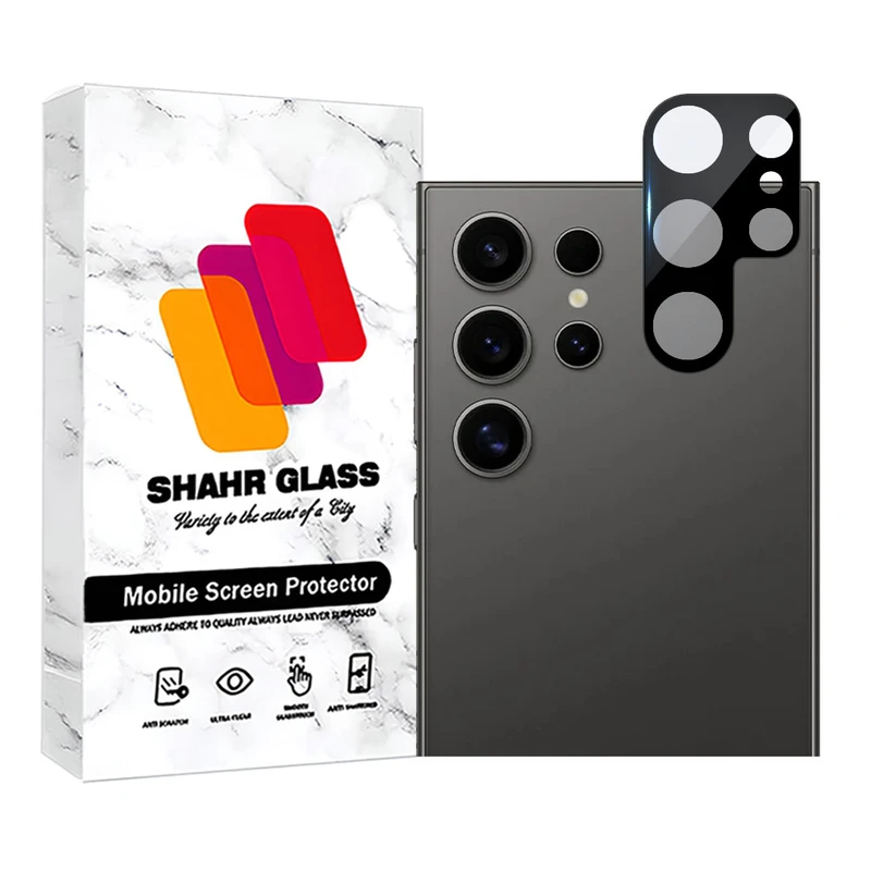  محافظ لنز دوربین شهر گلس مدل LENSFSH مناسب برای گوشی موبایل سامسونگ Galaxy S24 Ultra