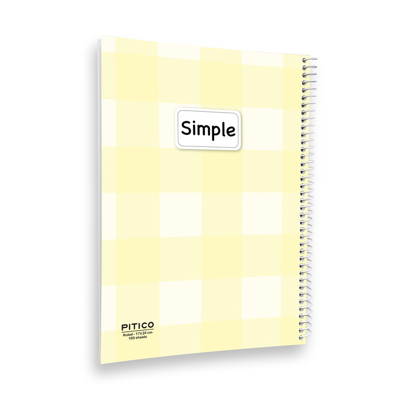 دفتر مشق 100 برگ پیتیکو مدل چهارخونه کد 8791