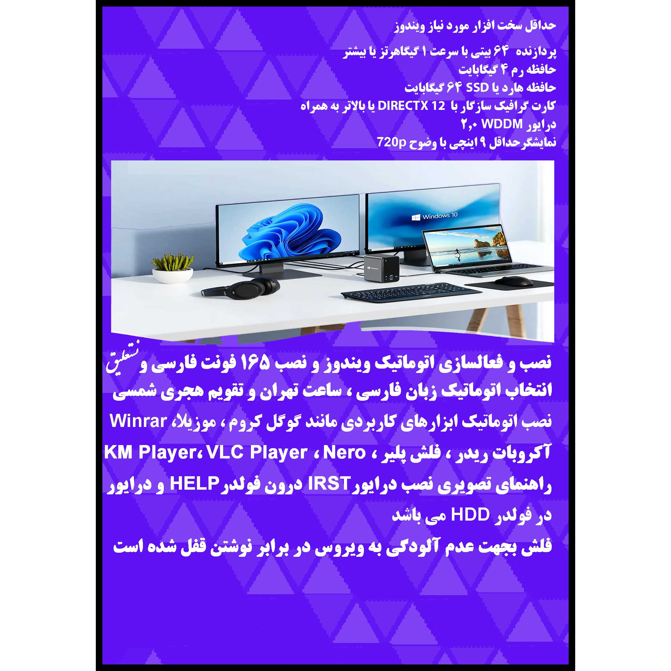 سیستم عامل Windows 11 Pro. Ent. X64 UEFI - Office 2021 Pro Plus نشر مایکروسافت