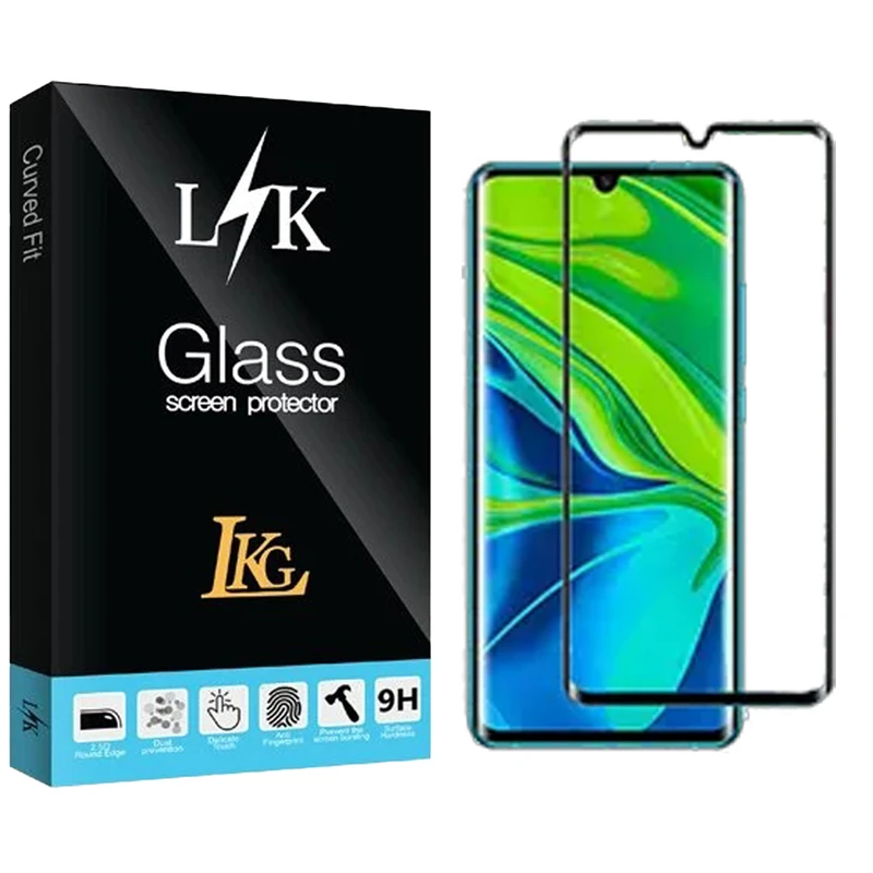 محافظ صفحه نمایش ال کا جی مدل فول مناسب برای گوشی موبایل شیائومی Mi Note 10 4G