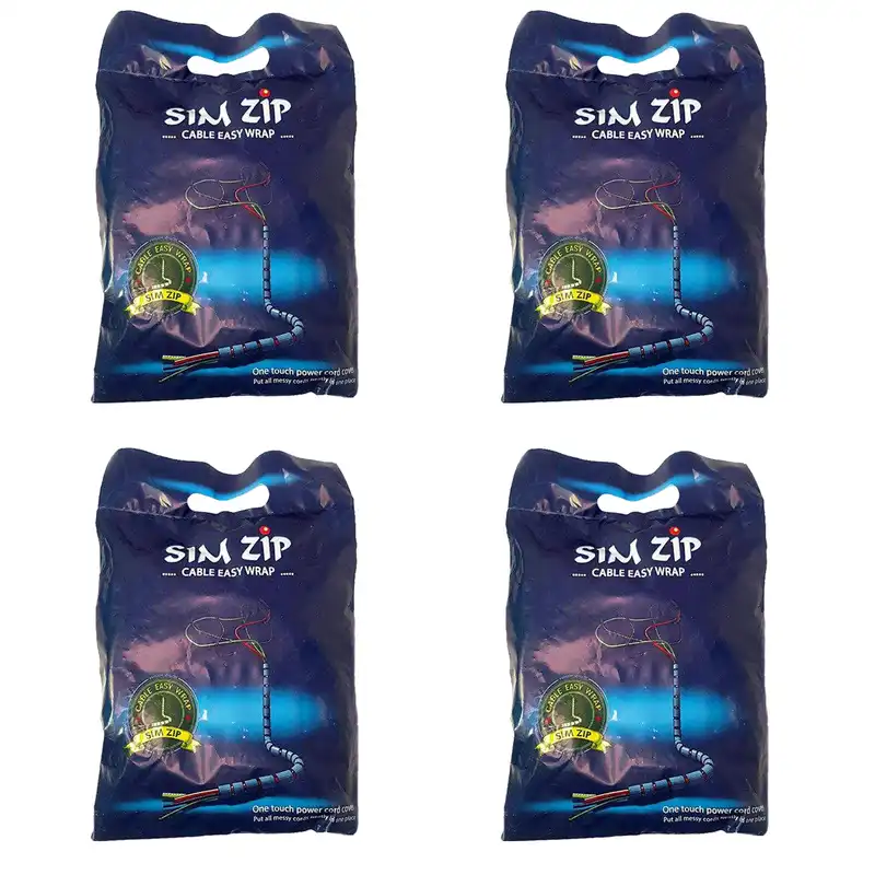 نظم دهنده کابل سیم زیپ مدل 015 طول 1.5 متر مجموعه 4 عددی