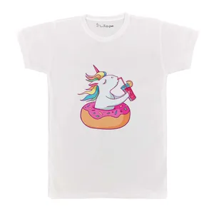 تی شرت بچگانه پرمانه طرح یونیکورن کد pmt.3344