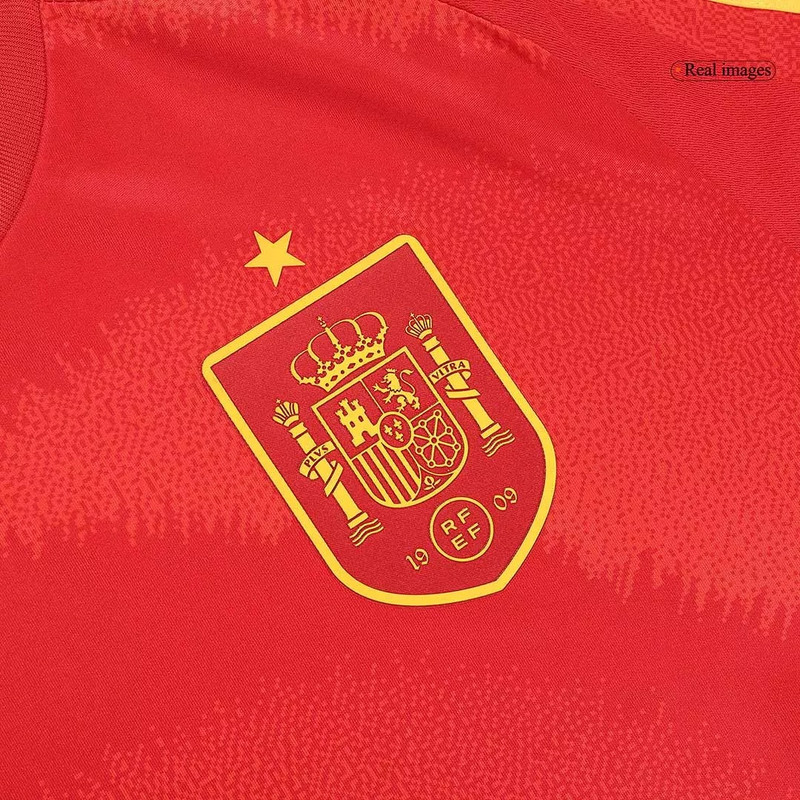 ست تی شرت و شلوارک ورزشی مردانه مدل اسپانیا Home 2024