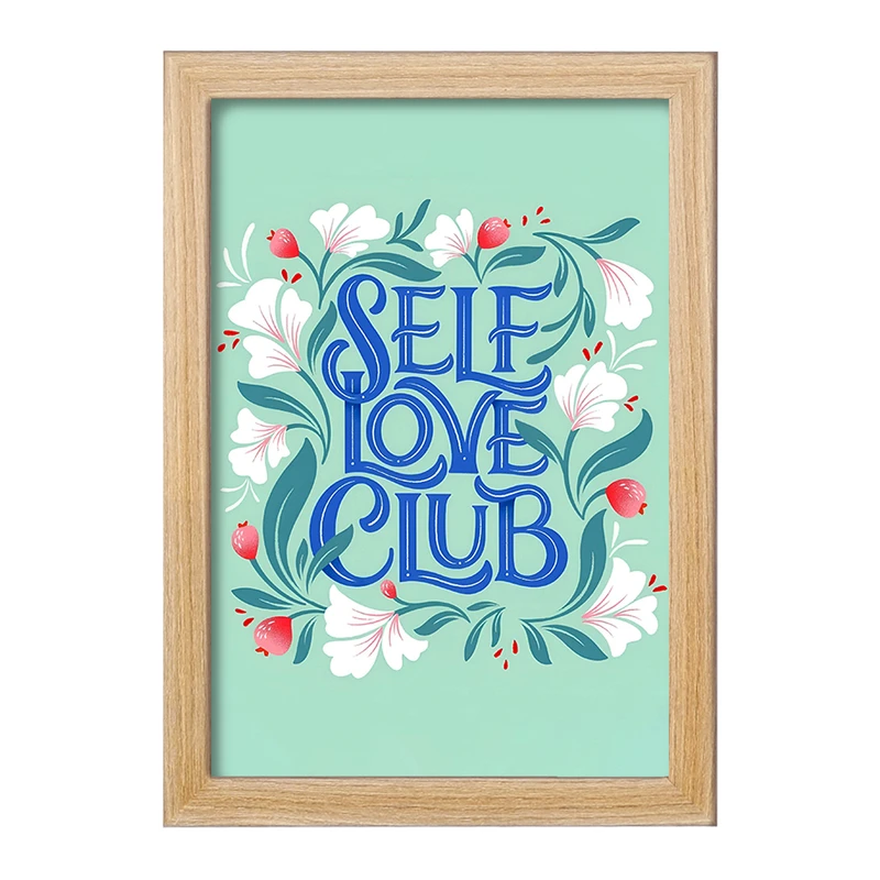تابلو خندالو مدل Self Love Club کد F7434
