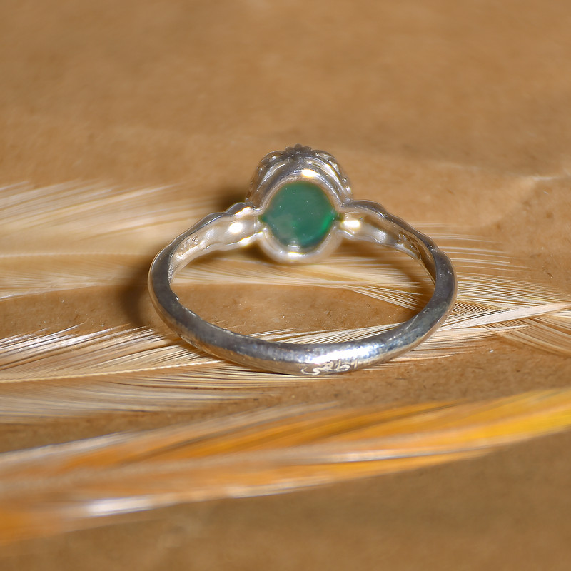 انگشتر نقره زنانه نقره جات لطفی مدل عقیق کد ANZS07E09