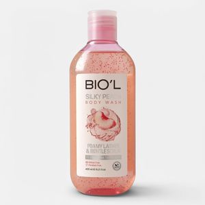 شامپو بدن بیول مدل Silky Peach با رایحه هلو مناسب برای پوست چرب و معمولی حجم 400 میلی لیتر