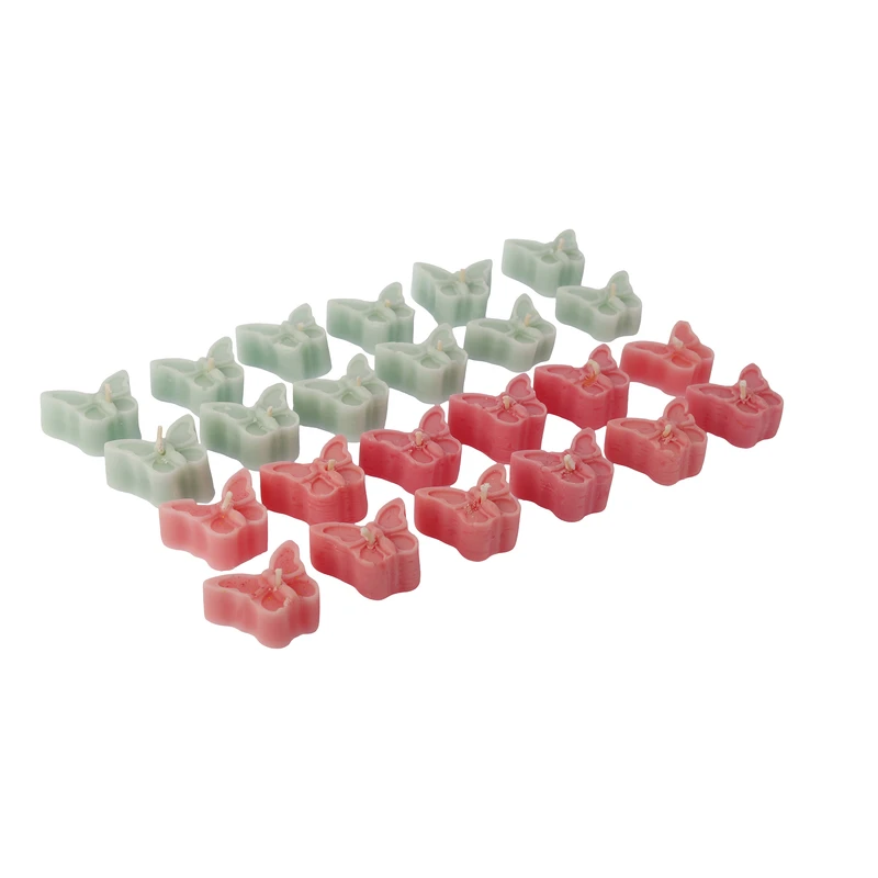 شمع دست ساز مدل پروانه بسته 24 عددی