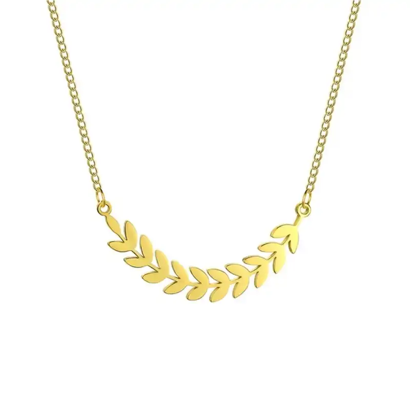 گردنبند طلا 18 عیار زنانه آرا مدل گندم