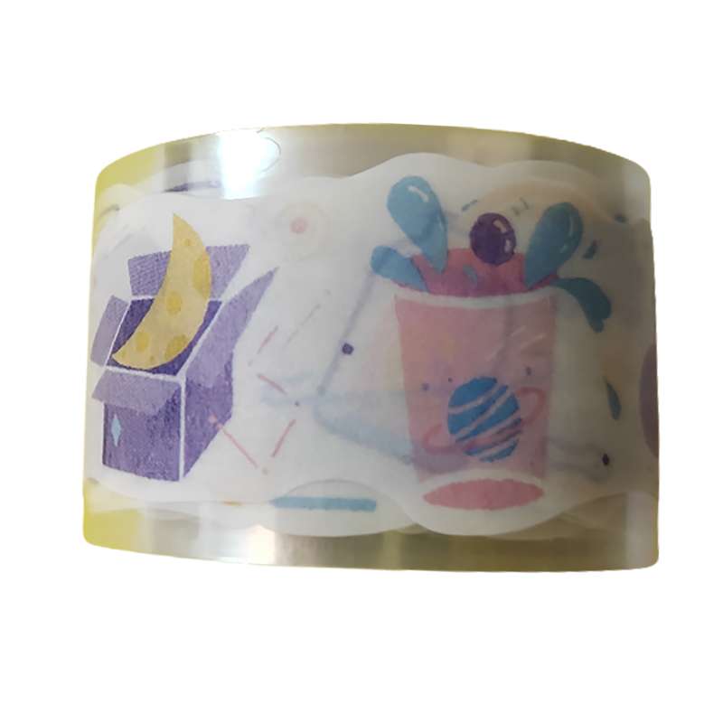 چسب نواری مدل واشی طرح کاکتوس به عرض 2.5 سانتی متر