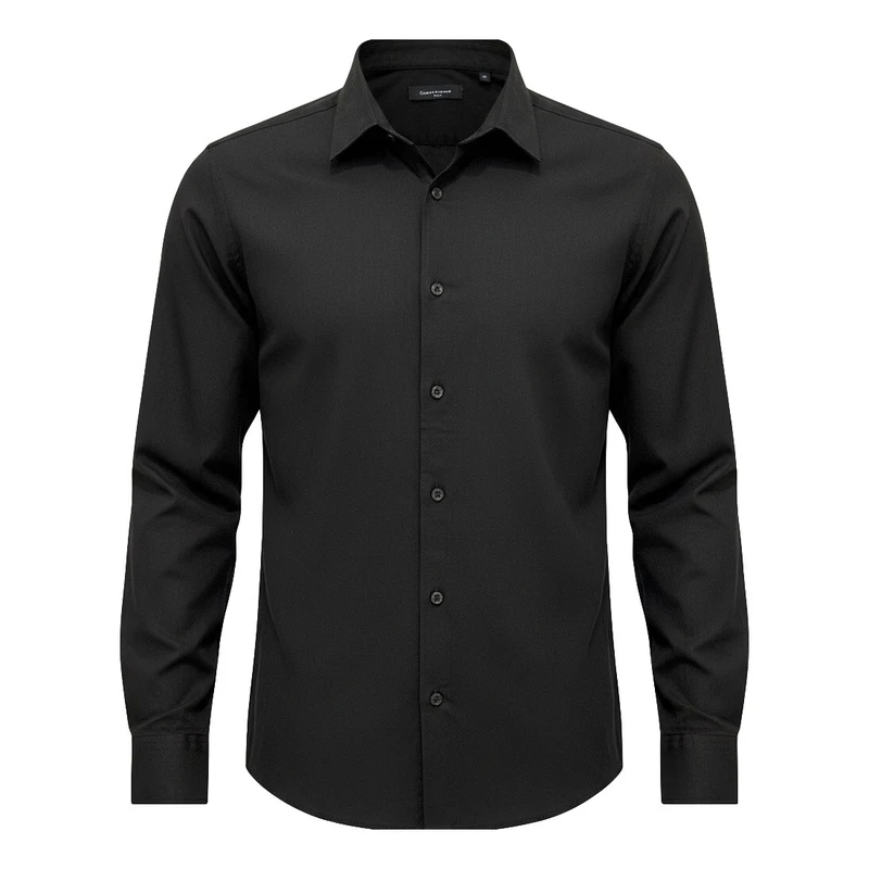 پیراهن آستین بلند یقه برگردان مردانه مدل 001256