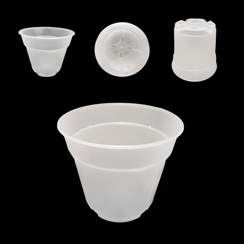 گلدان مدل شفاف ارکیده کد MGH_13_S20 مجموعه 4 عددی