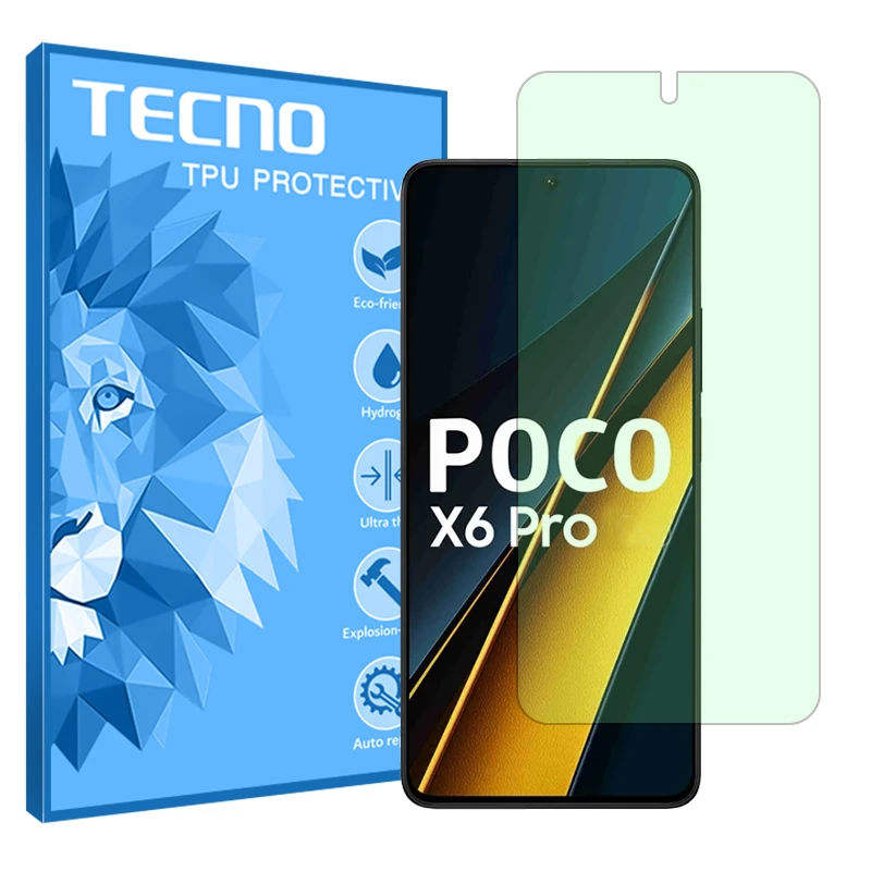 محافظ صفحه نمایش گرین لایت تکنو مدل Eye Care مناسب برای گوشی موبایل شیائومی Poco X6 Pro