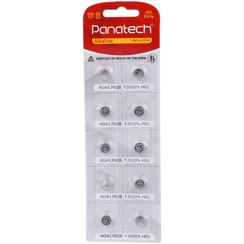 باتری سکه ای پاناتک مدل AG4 بسته 10 عددی