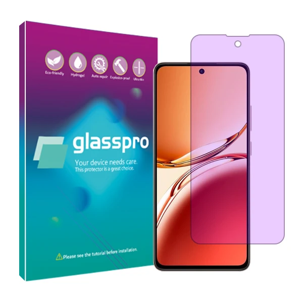 محافظ صفحه نمایش آنتی پرپل گلس پرو مدل Resistant‌ مناسب برای گوشی موبایل اوپو Reno12 F