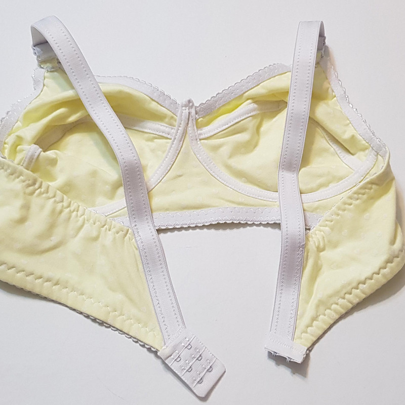 سوتین زنانه ماییلدا مدل بدون فنر کد 5039 رنگ زرد