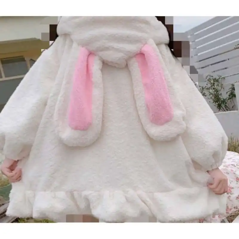 پالتو زنانه مدل گوش دار پنبه ای