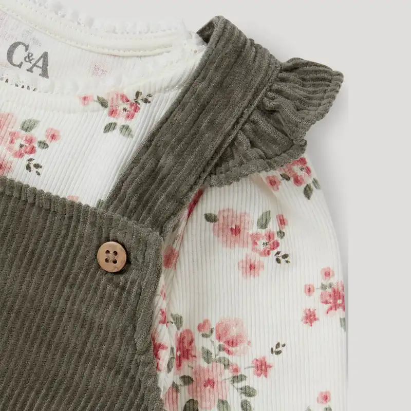 سارافون نوزادی سی اند ای مدل مخمل کبریتی PK-Sr-02