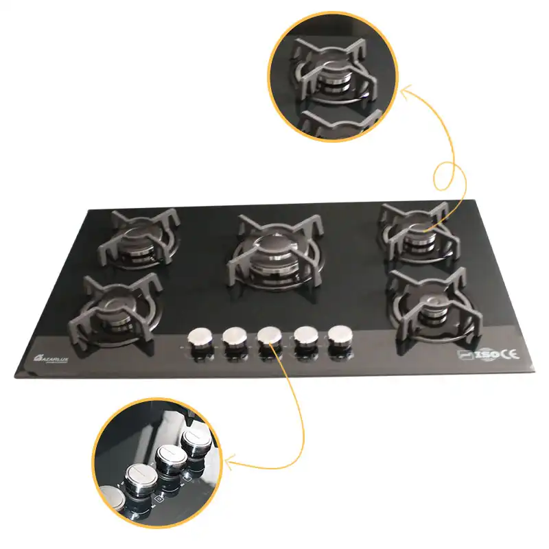 اجاق گاز صفحه ای آذرلوکس مدل G05NL-C12B