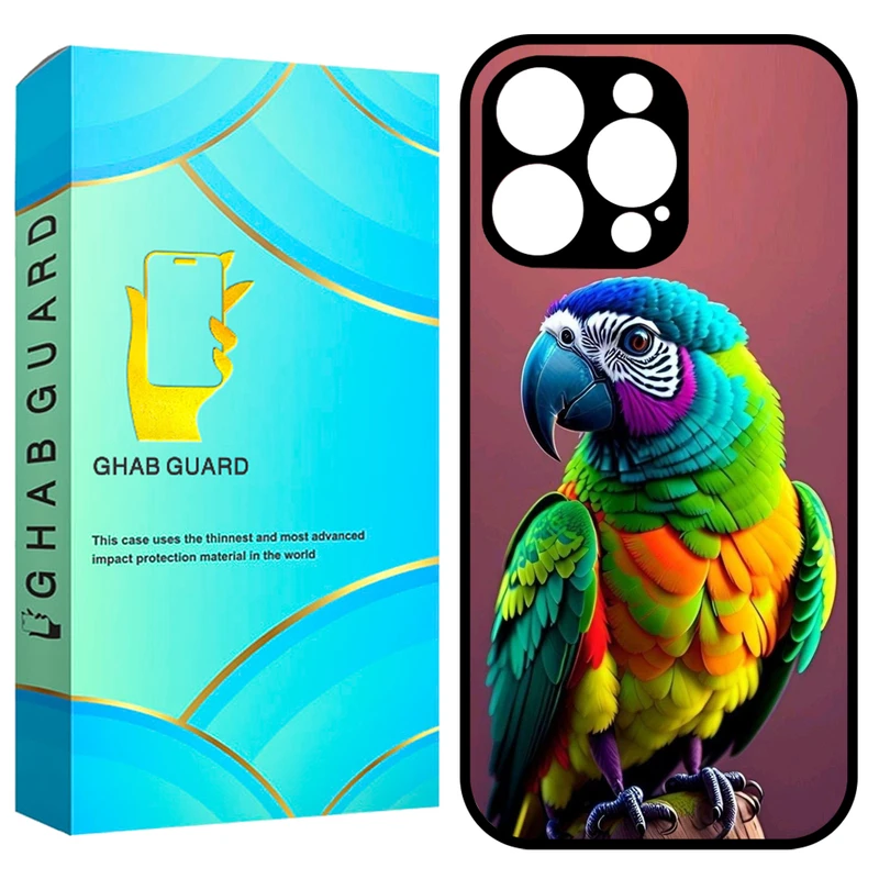 کاور قاب گارد طرح طوطی مدل GCHP16P مناسب برای گوشی موبایل اپل iPhone 16 Pro