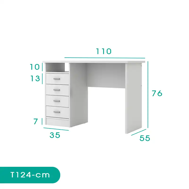 میز تحریر اسمردیس مدل T124 - MDF