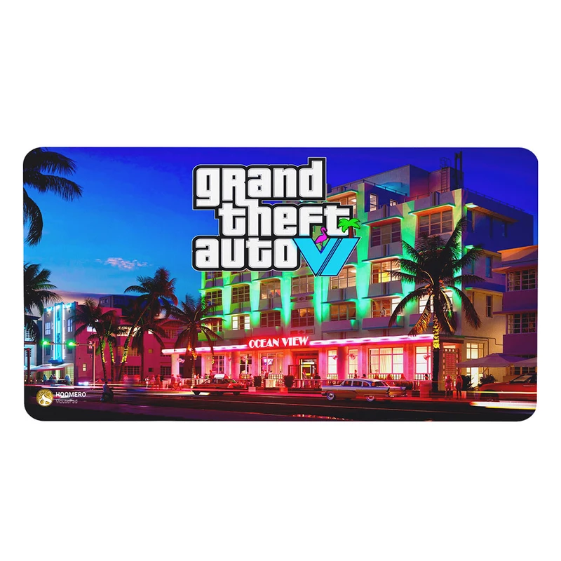 ماوس پد هومرو مدل MX1977 طرح بازی جی تی ای GTA