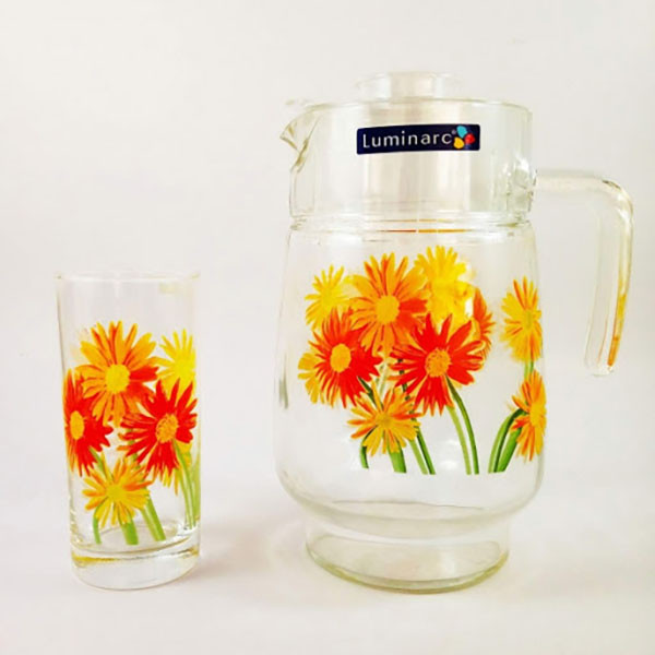 سرویس پارچ و لیوان 7 پارچه لومینارک مدل مارگاریت