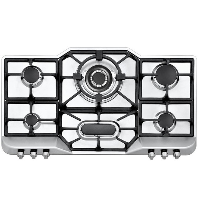 اجاق گاز صفحه‌ای شش شعله استیل البرز مدل S-6901