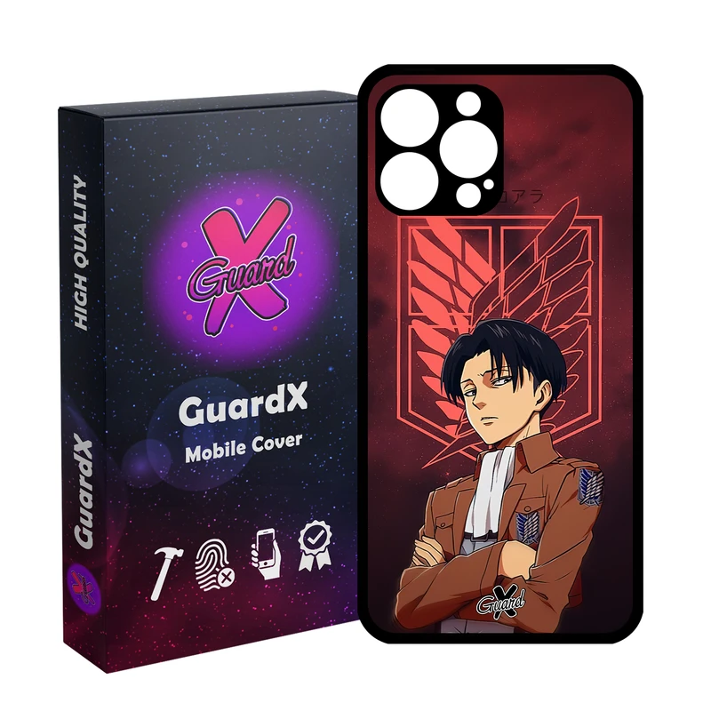 کاور گارد ایکس طرح Levi Anime مدل Glass10478 مناسب برای گوشی موبایل اپل iPhone 13 Pro Max
