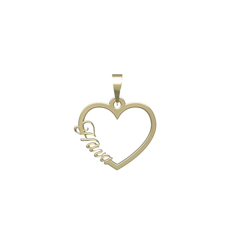 آویز گردنبند طلا 18 عیار زنانه مدوپد مدل اسم حوا hava کد PB1-10377