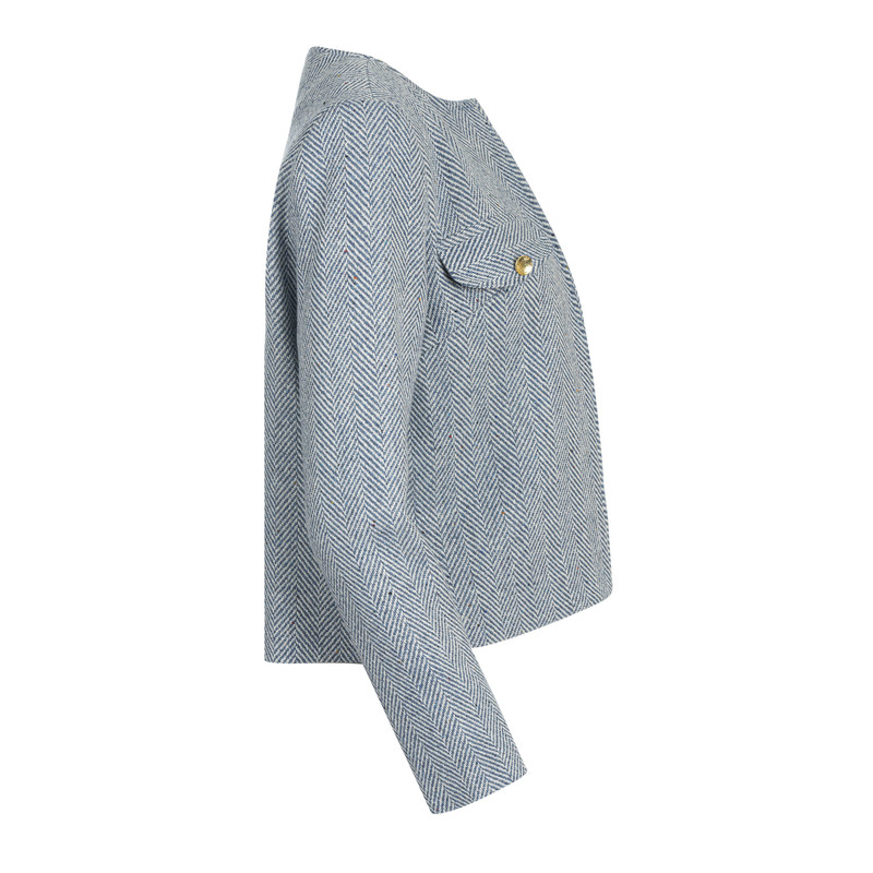 کت زنانه سرژه مدل 212267 رنگ آبی